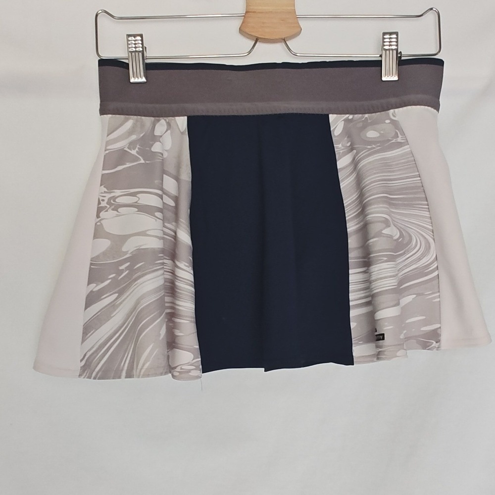 Adidas Stella McCartney Barricade Tennis Skirt Skort Blue White‎ Gray Marble S